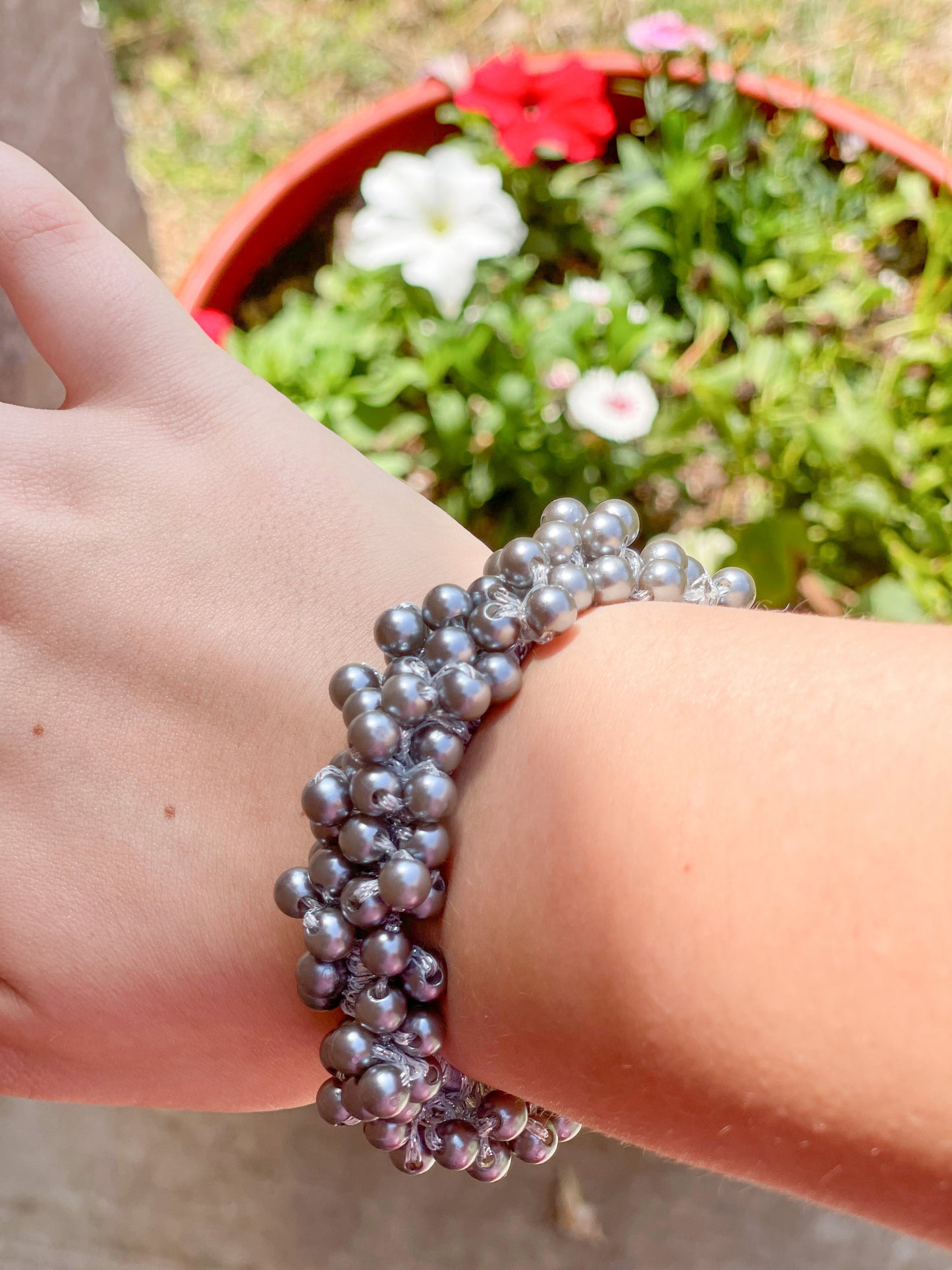 Faux Pearl Hair Scrunchies