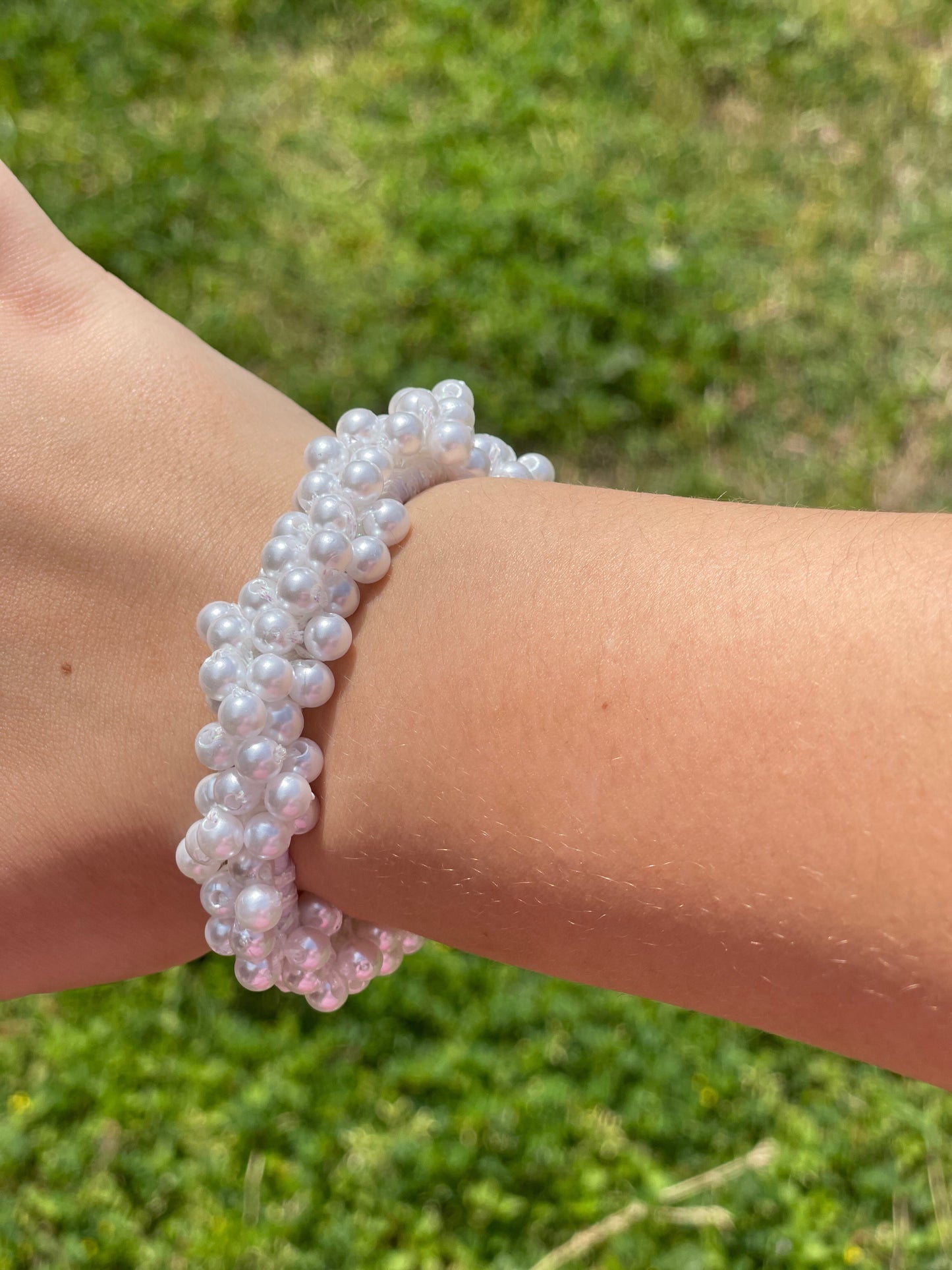 Faux Pearl Hair Scrunchies
