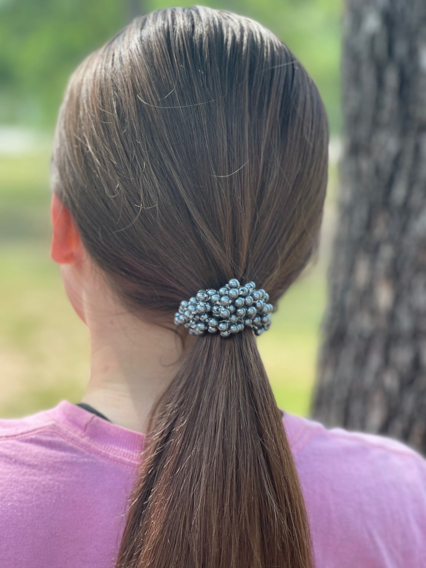 Faux Pearl Hair Scrunchies