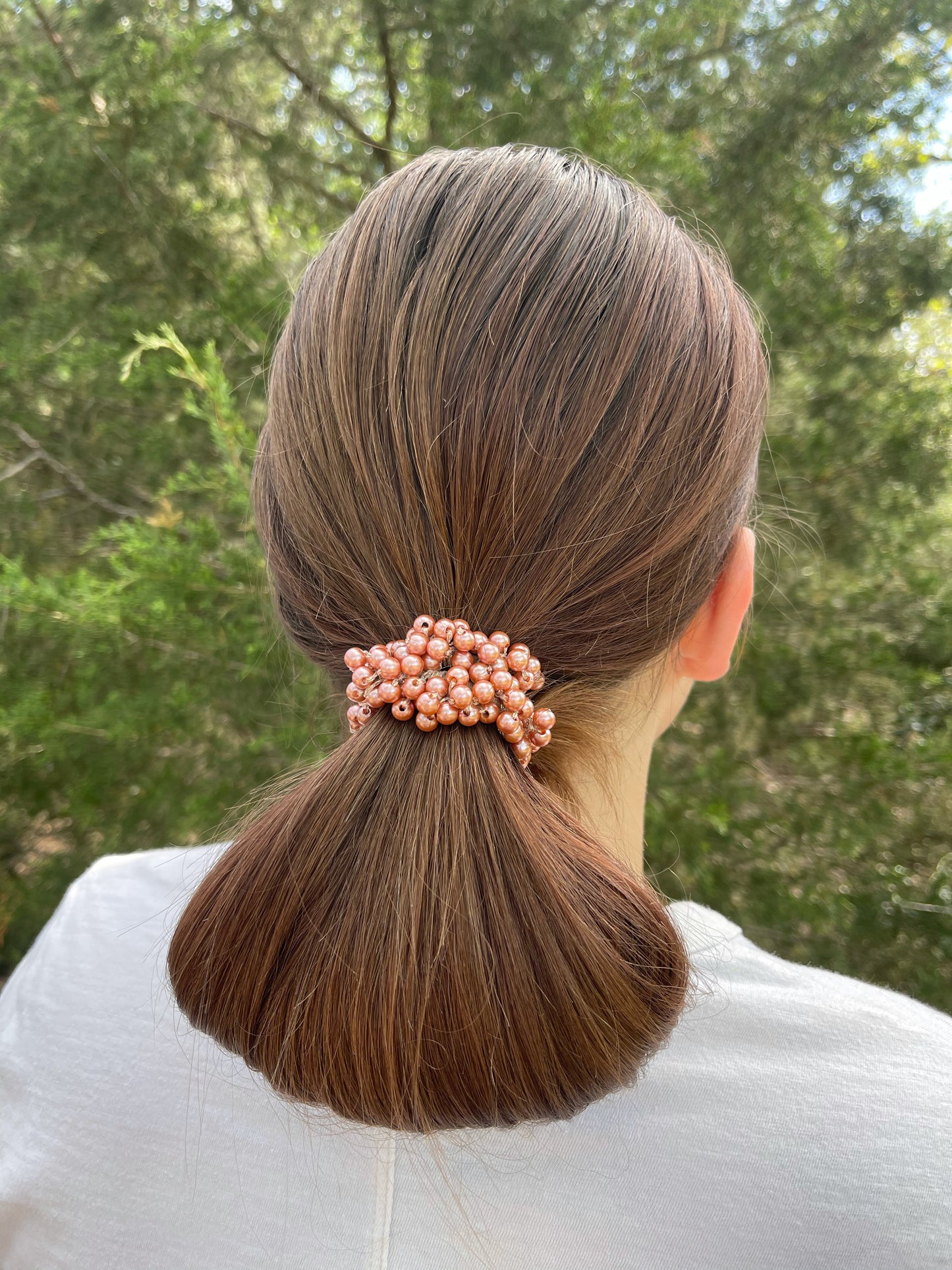 Faux Pearl Hair Scrunchies