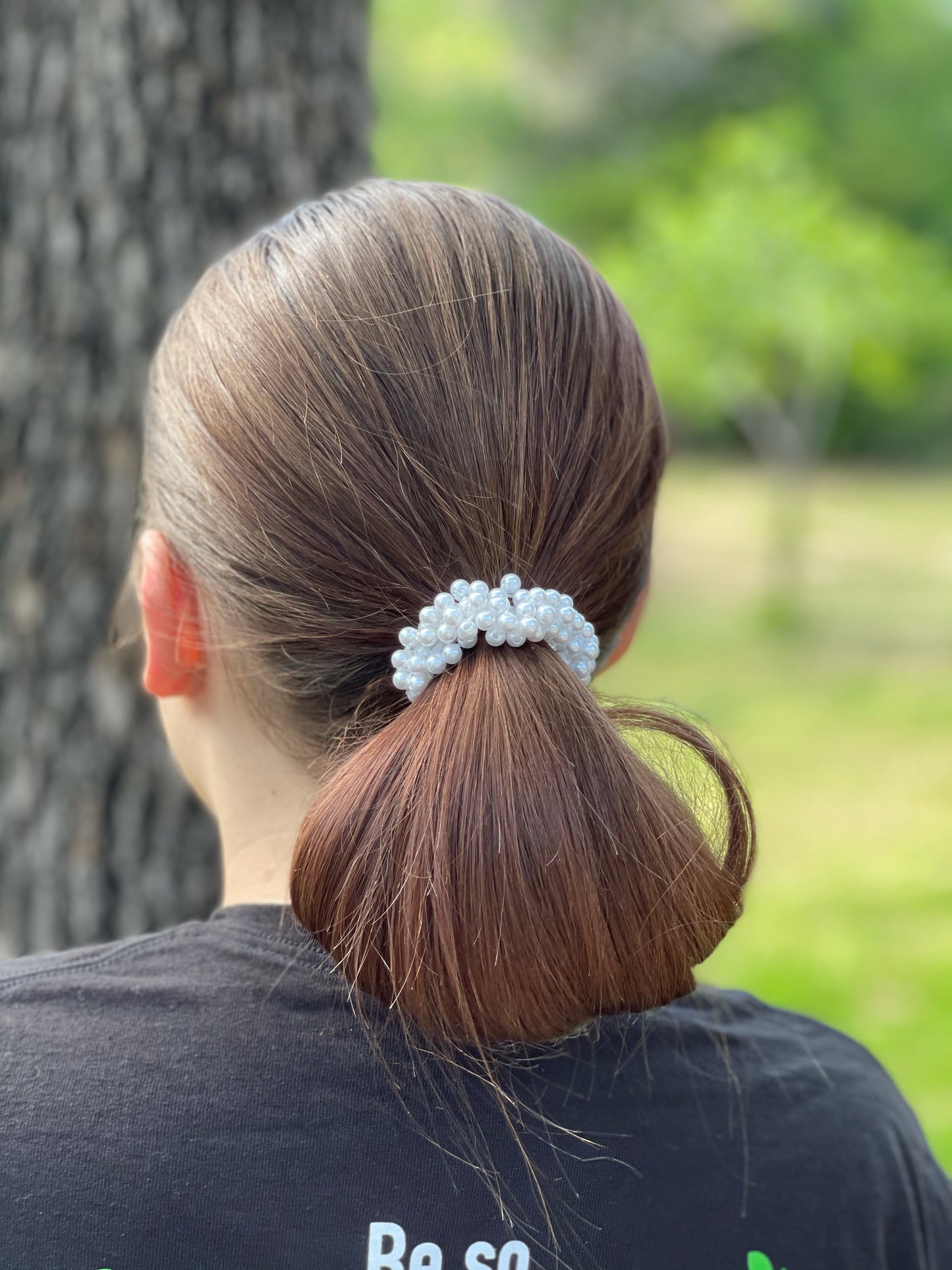 Faux Pearl Hair Scrunchies